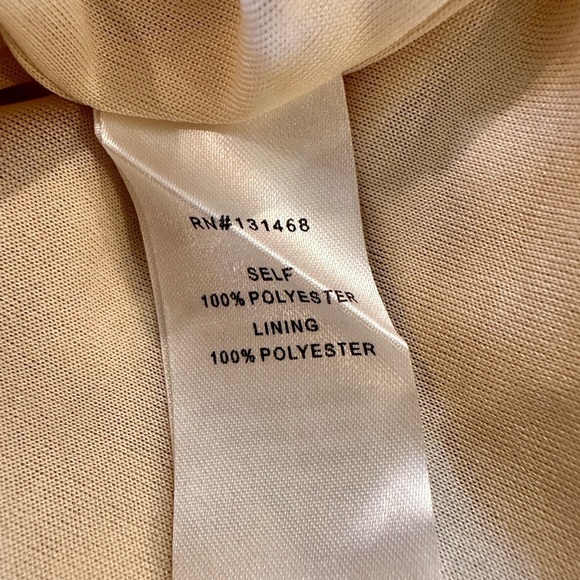 FATE, NWT, BLUE FLORAL, JACQUARD MIDI DRESS. ADJUSTABLE STRAPS. SIZE L - Picture 10 of 11